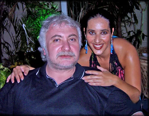 Jan with Sonya of the Gipsy Kings